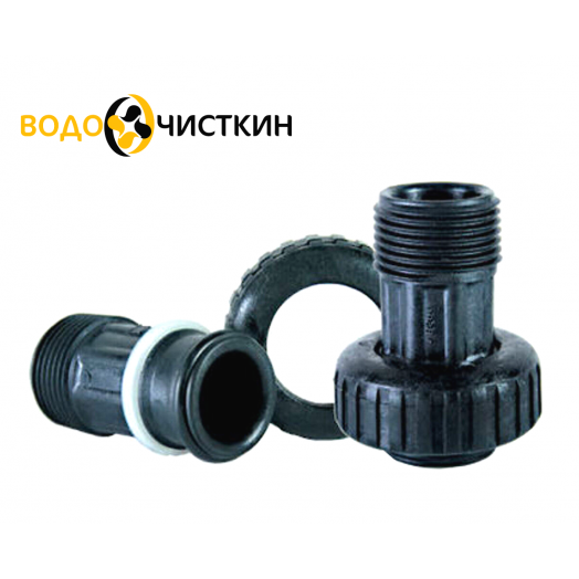 V3007-06 Фитинги прямые Noryl 1" BSPT (Clack)